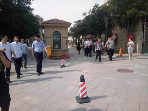 住建部专家在我县政府领导陪同下莅临指导我小区绿色建筑